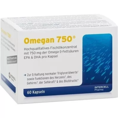 OMEGAN 750 cápsulas moles, 60 unidades