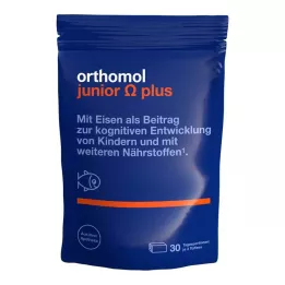 ORTHOMOL Pastilhas para mastigar Junior Omega plus, 90 unidades
