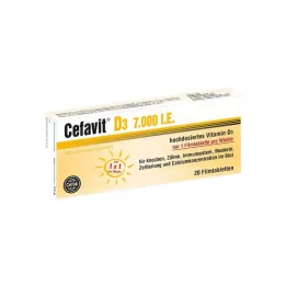 Cefavit D3 7.000 UI comprimidos revestidos por película, 20 unidades