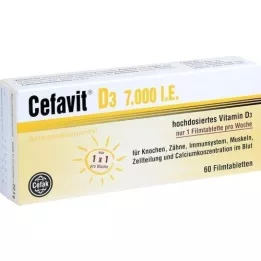 CEFAVIT D3 7.000 U.I. comprimidos revestidos por película, 60 unid