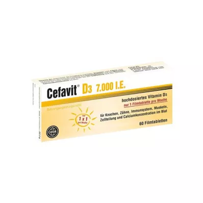 Cefavit D3 7.000 UI comprimidos revestidos por película, 60 unidades Cefavit D3 7.000 UI comprimidos revestidos por película, 60 unidades