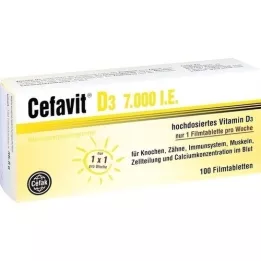 CEFAVIT D3 7.000 U.I. comprimidos revestidos por película, 100 unid