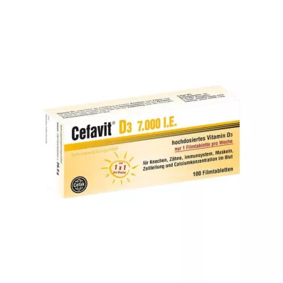 Cefavit D3 7.000 UI comprimidos revestidos por película, 100 unidades Cefavit D3 7.000 UI comprimidos revestidos por película, 100 unidades