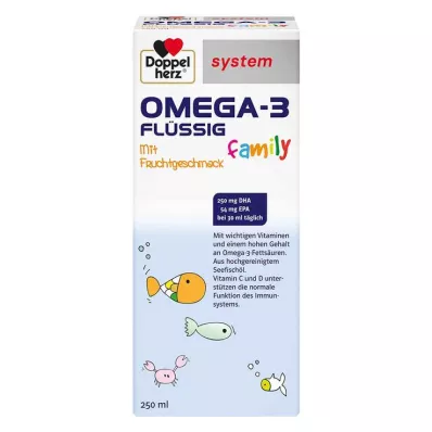 DOPPELHERZ Sistema familiar líquido Omega-3, 250 ml DOPPELHERZ Sistema familiar líquido Omega-3, 250 ml