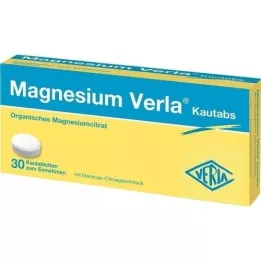 MAGNESIUM VERLA Pastilhas para mastigar, 30 unidades