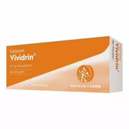 Cetirizina Vividrin® - comprimidos anti-alérgicos de ação rápida, 20 unidades