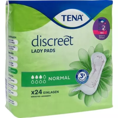 TENA LADY Almofadas discretas normais, 24 unidades