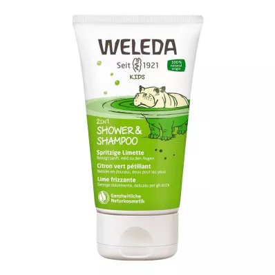 WELEDA Duche 2 em 1 para crianças &amp; Champô de lima picante, 150 ml
