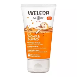 WELEDA Duche 2 em 1 para crianças & Champô Laranja Frutada, 150 ml