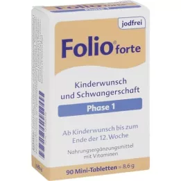 FOLIO 1 forte comprimidos revestidos por película sem iodo, 90 unid
