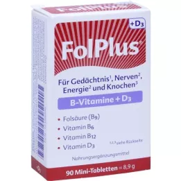 FOLPLUS+D3 Comprimidos, 90 Cápsulas