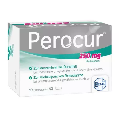 Perocur 250 mg cápsulas, 50 unidades Perocur 250 mg cápsulas, 50 unidades