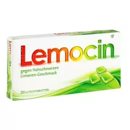 LEMOCIN pastilhas contra a dor de garganta, 20 unidades