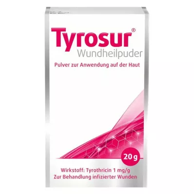 TYROSUR Pó cicatrizante para feridas, 20 g