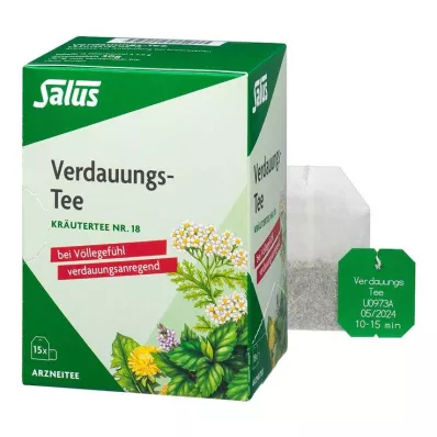 VERDAUUNGS-TEE Chá de ervas n.º 18 Salus, sacos de filtro, 15 unidades VERDAUUNGS-TEE Chá de ervas n.º 18 Salus, sacos de filtro, 15 unidades
