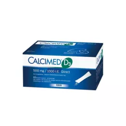 CALCIMED D3 500 mg/1000 U.I. Granulado direto, 60 unidades