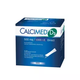 CALCIMED D3 500 mg/1000 U.I. Granulado direto, 120 unidades