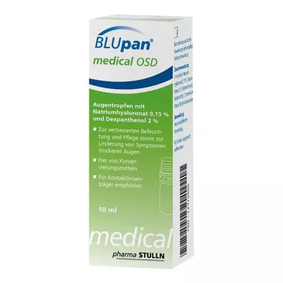 BLUPAN médico OSD colírio, 10 ml