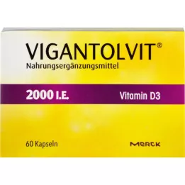 VIGANTOLVIT Cápsulas moles de Vitamina D3 2000 U.I., 60 unidades