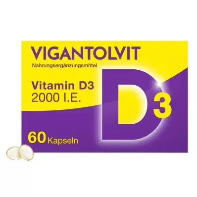 VIGANTOLVIT Cápsulas moles de Vitamina D3 2000 U.I., 60 unidades VIGANTOLVIT Cápsulas moles de Vitamina D3 2000 U.I., 60 unidades