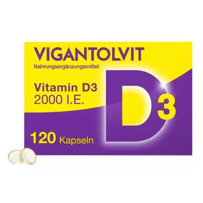 VIGANTOLVIT 2000 U.I. Vitamin D3 soft capsules, 120 pcs