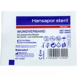 HANSAPOR penso esterilizado para feridas 6x7 cm, 1 pc