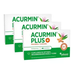 ACURMIN Plus Das Mizell-Curcuma Cápsulas moles, 180 Cápsulas