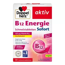 DOPPELHERZ B12 Energy Comprimidos de fusão instantânea, 30 cápsulas