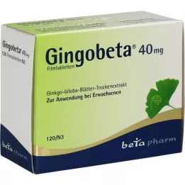 GINGOBETA Comprimidos revestidos por película de 40 mg, 120 unidades