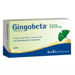 Gingobeta 120 mg comprimidos revestidos por película, 30 unidades