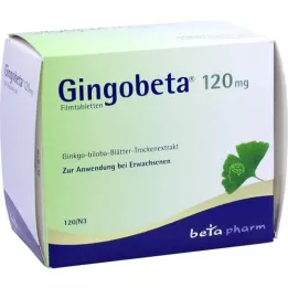 GINGOBETA Comprimidos revestidos por película de 120 mg, 120 unidades
