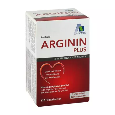 Arginina mais vitamina B1 + B6 + B12 + comprimidos revestidos por película de ácido fólico, 120 unidades Arginina mais vitamina B1 + B6 + B12 + comprimidos revestidos por película de ácido fólico, 120 unidades