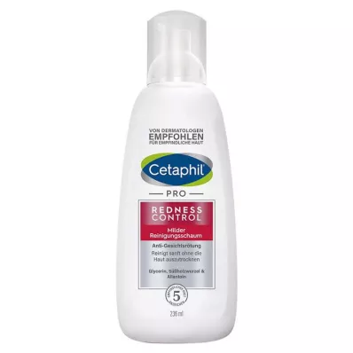 CETAPHIL Espuma de limpeza suave Redness Control, 236 ml