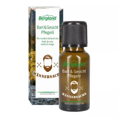 BERGLAND Barba &amp; Óleo de cuidado facial, 20 ml