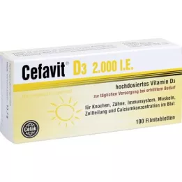 CEFAVIT D3 2.000 U.I. comprimidos revestidos por película, 100 unid