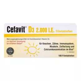 Cefavit D3 2.000 UI comprimidos revestidos por película, 100 unidades
