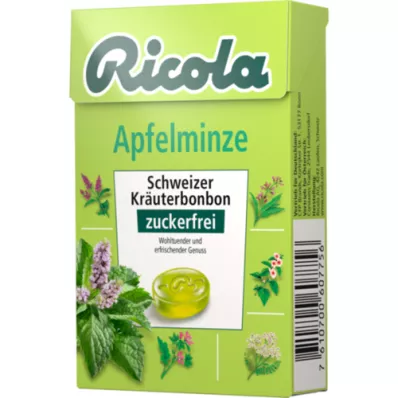 RICOLA o.Z.Box rebuçados de maçã com menta, 50 g