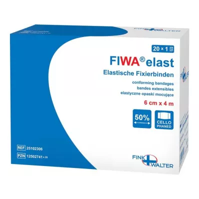 FIXIERBINDE elástico 8 cmx4 m embrulhado em celofane, 1 peça