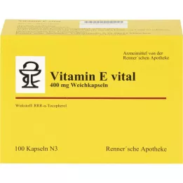 VITAMIN E VITAL 400 mg Rennersche Apotheke Weichk., 100 unid