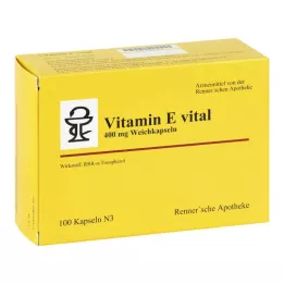 VITAMIN E VITAL 400 mg Rennersche Apotheke Weichk., 100 unid