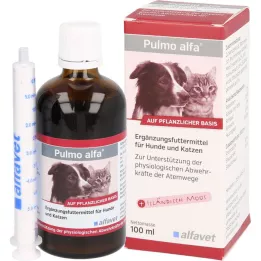 PULMO ALFA Líquido de alimentação suplementar para cães/gatos, 100 ml