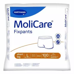 MOLICARE Calças Fixpants perna curta tamanho L, 100 unidades