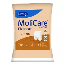 MOLICARE Calças Premium Fixpants perna comprida tamanho L, 5 unidades
