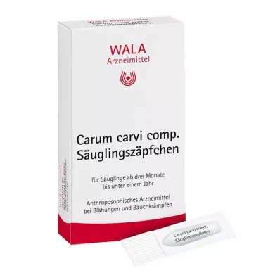 CARUM CARVI supositórios infantis comp., 10X1 g CARUM CARVI supositórios infantis comp., 10X1 g