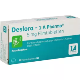 DESLORA-1A Pharma 5 mg comprimidos revestidos por película, 20 unidades