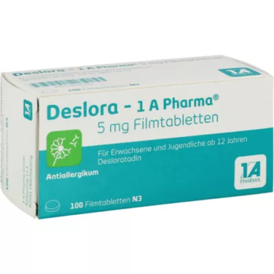 DESLORA-1A Pharma 5 mg comprimidos revestidos por película, 100 unid