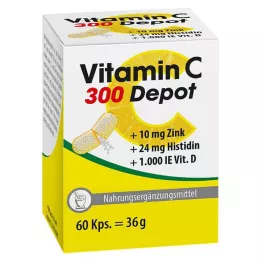 VITAMIN C 300 Depot+Zinco+Histidina+D Cápsulas, 60 Cápsulas