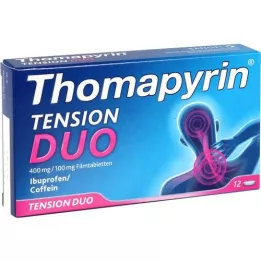 THOMAPYRIN TENSION DUO 400 mg/100 mg comprimidos revestidos por película, 12 unidades