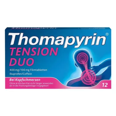 THOMAPYRIN TENSION DUO 400 mg/100 mg comprimidos revestidos por película, 12 unidades THOMAPYRIN TENSION DUO 400 mg/100 mg comprimidos revestidos por película, 12 unidades