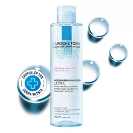 ROCHE-POSAY Fluido de limpeza micelar para pele reactiva, 400 ml